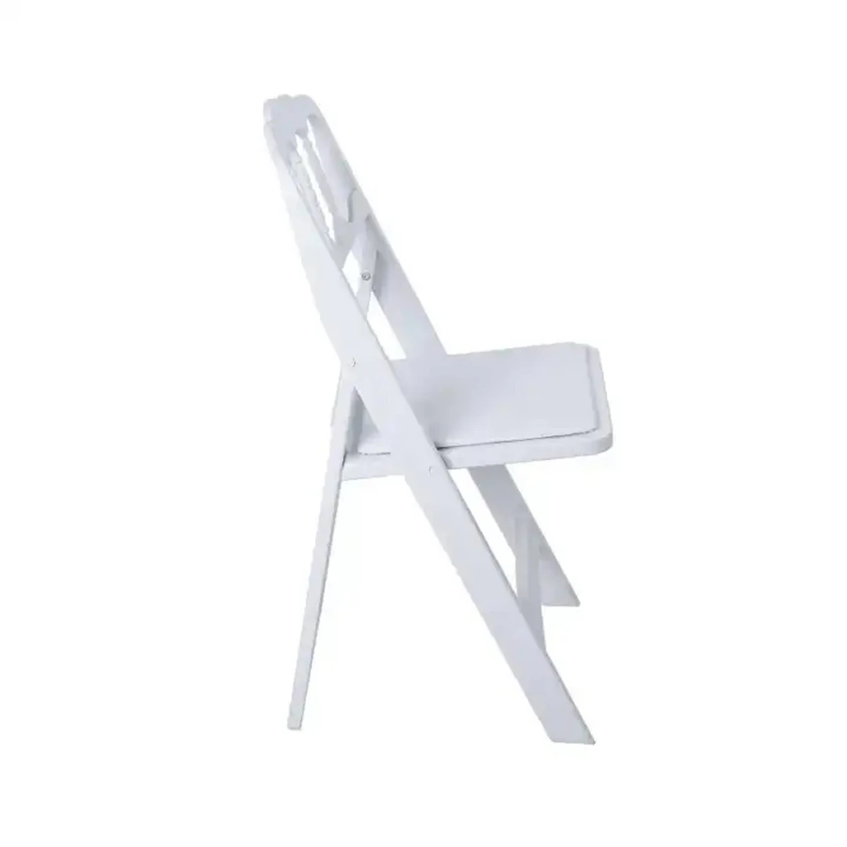 100pcs)event padded seat folding chair plastic wedding white wedding chairs for rental company Napoleon back