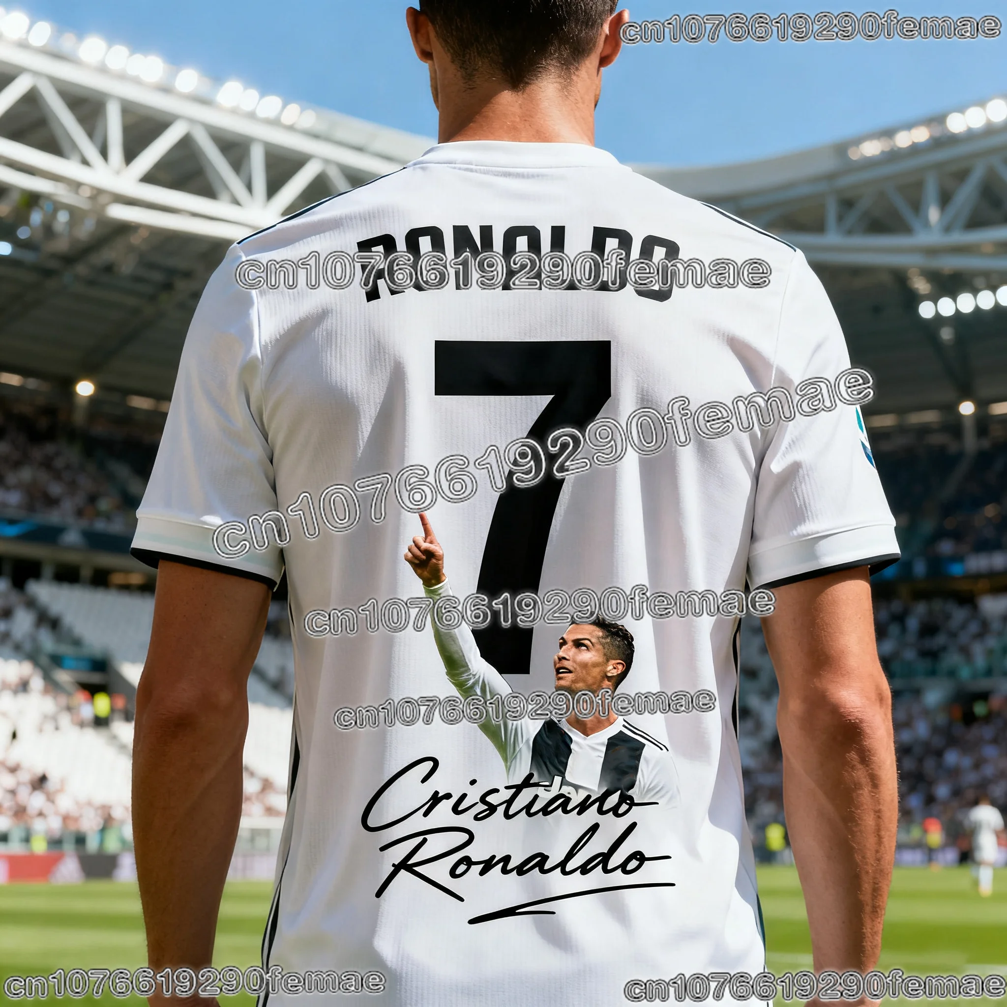 ChatGPT AI Ronaldo # 7 جيرسي كرة قدم صيفي خفيف الوزن للبالغين والأطفال، ملابس رياضية عالية الجودة، إصدار كاجوال