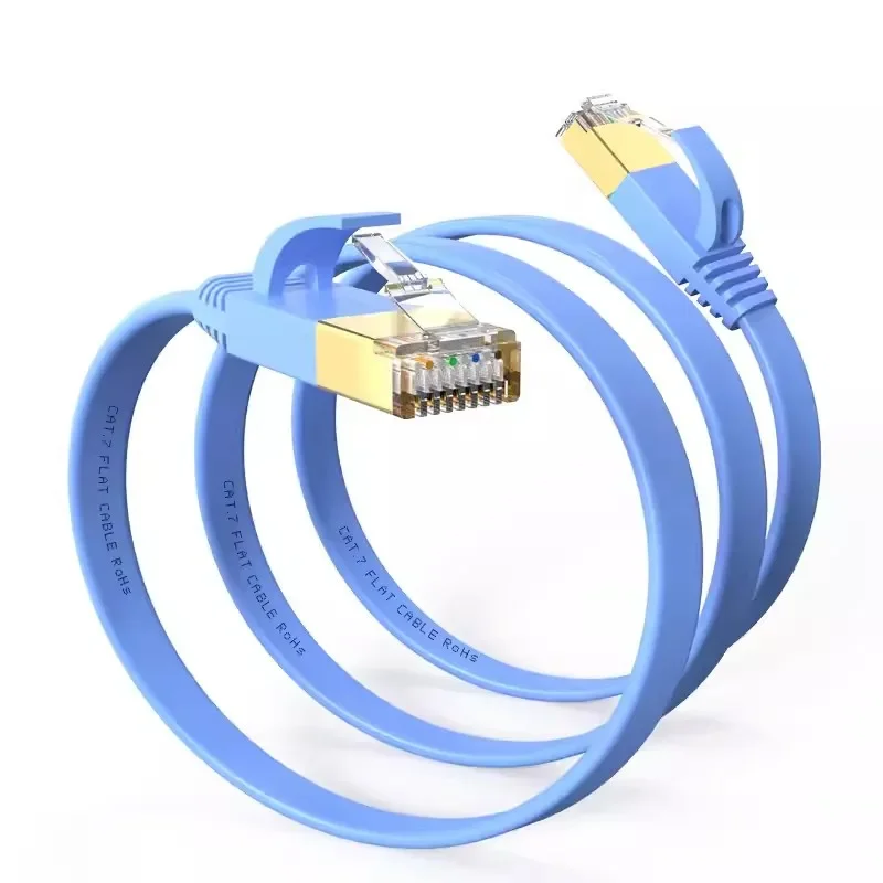 CAT 7 Kabel Ethernet RJ45 Cat7 10 Gb/s Kabel Lan RJ 45 Płaski kabel sieciowy Patch Cord do routera komputerowego Modem Laptop Sieć