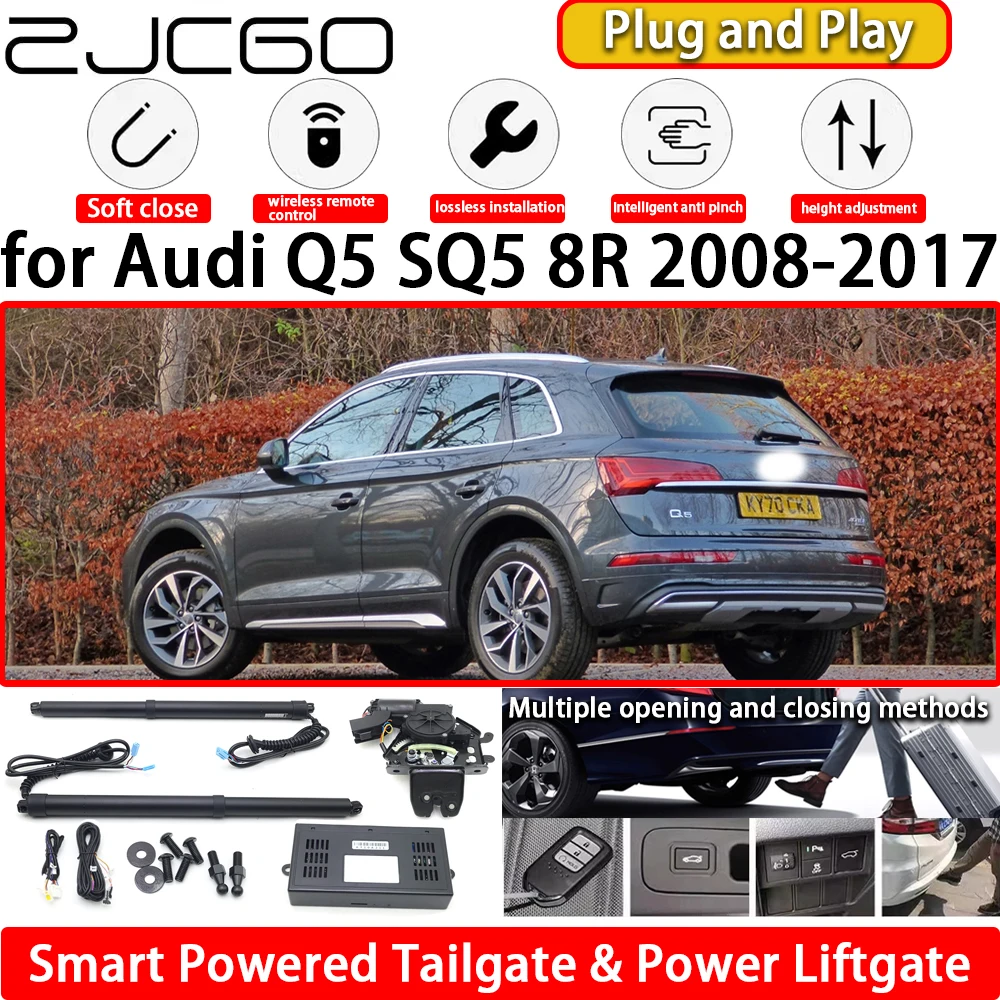 

ZJCGO for Audi Q5 SQ5 8R 2008-2017 OEM Automatic Electric Powered Tailgate Power Liftgate Tail Gate Lift Kit System Plug & Play