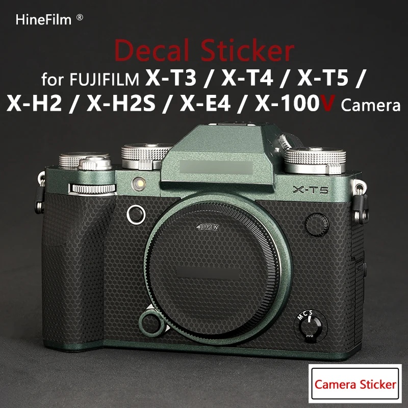 Fuji XT5 XH2S XH2 X100V pokrowiec na osnowę do aparatu fujifil X-T5 X-T4 X-T3 XE4 Premium skórka kalkomania naklejka ochronna