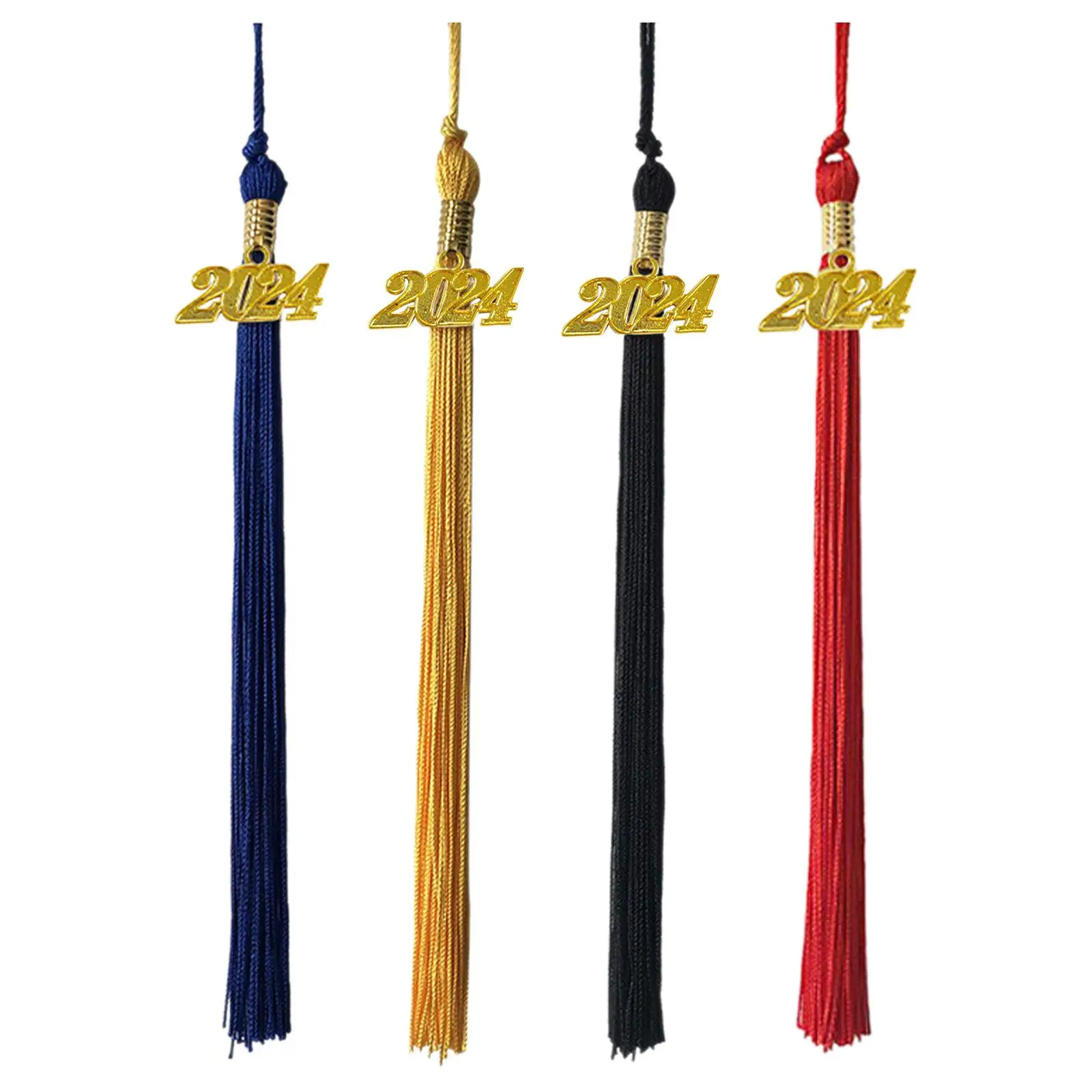 2x10x Graduation Cap Hat Tassel Academic Charm Supplies Ceremonies Accessories red