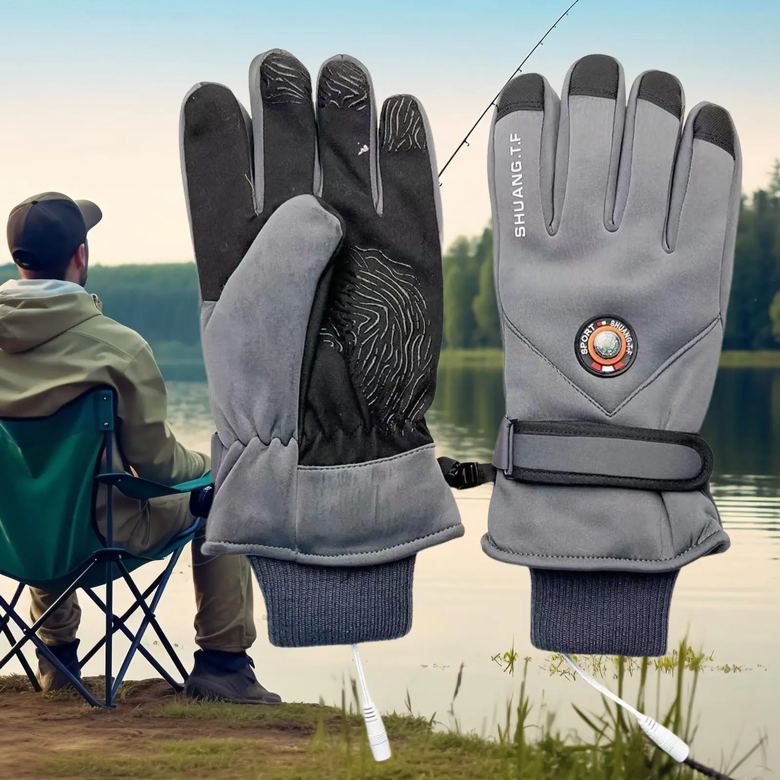 

Heated Work Gloves Touchscreen Heating Mittens USB USB Heated Gloves For Men Women Outdoor Activities Sports Cycling Skiing