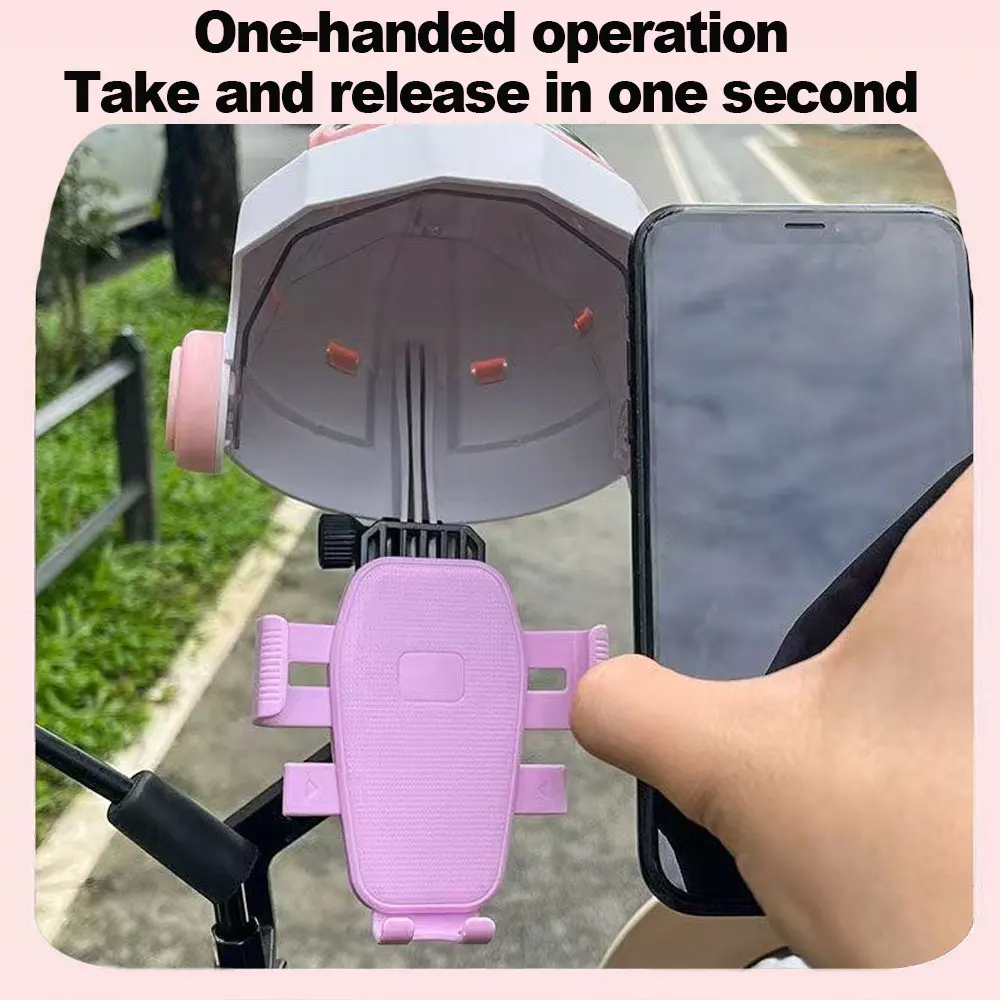 Мотоциклетный держатель для телефона, подставка для мобильного телефона, нескользящий велосипедный кронштейн для телефона, демпфер вибрации для Xiaomi iPhone SAMSUNG