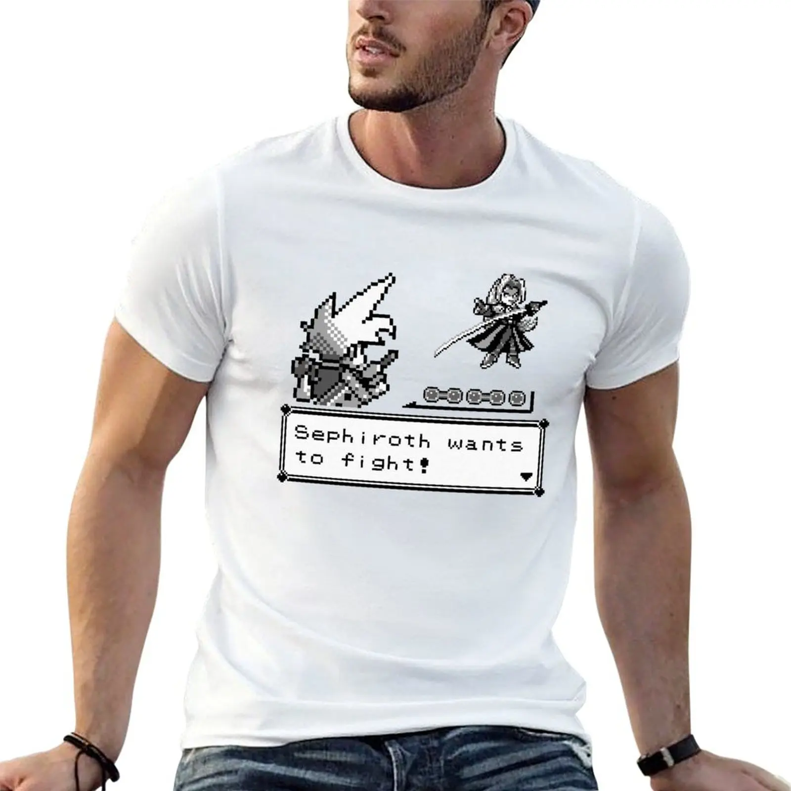 

Pocket Fantasy VII - Sephiroth wants to fight T-Shirt t shirt man luxury cotton t shirt pack T-Shirt