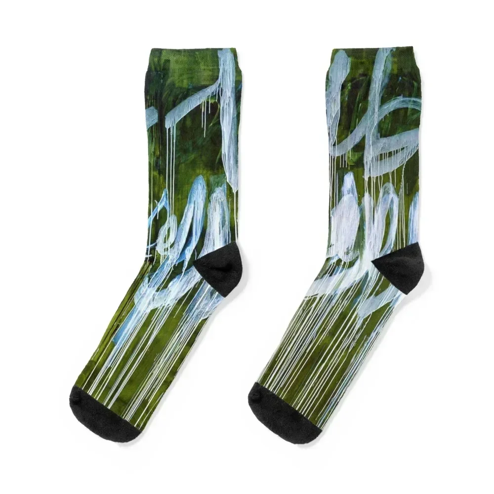 

cy twombly vibrant Socks New year's luxury retro Stockings Male Socks Women's
