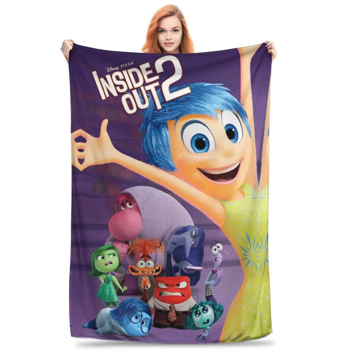 

Inside Out 2 Movie 2024 Blankets Thing For Home Decoration Super Soft Blankets and Throws Winter Gift for Women