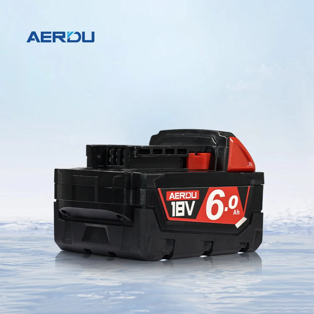 AERDU capacity 6Ah 18V Power Tool Batteries FOR Milwaukee 18V M18 Brand new 30Q Li-ion Battery 18V M18B6 18V XC Actual 48-11-181 - view 2