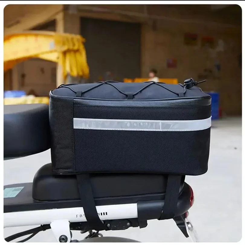 Portable Bike Trunk Bag Bicycle Rack Rear Bag 13L/9L/5L Rear Seat Saddle Cycling Reflective Luggage Carrier