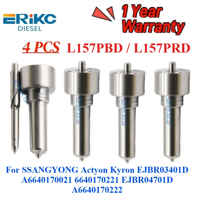 

4 шт. L157PBD L157PRD дизельная форсунка для SSANGYONG Actyon Kyron EJBR03401D A6640170021 6640170221 EJBR04701D A6640170222