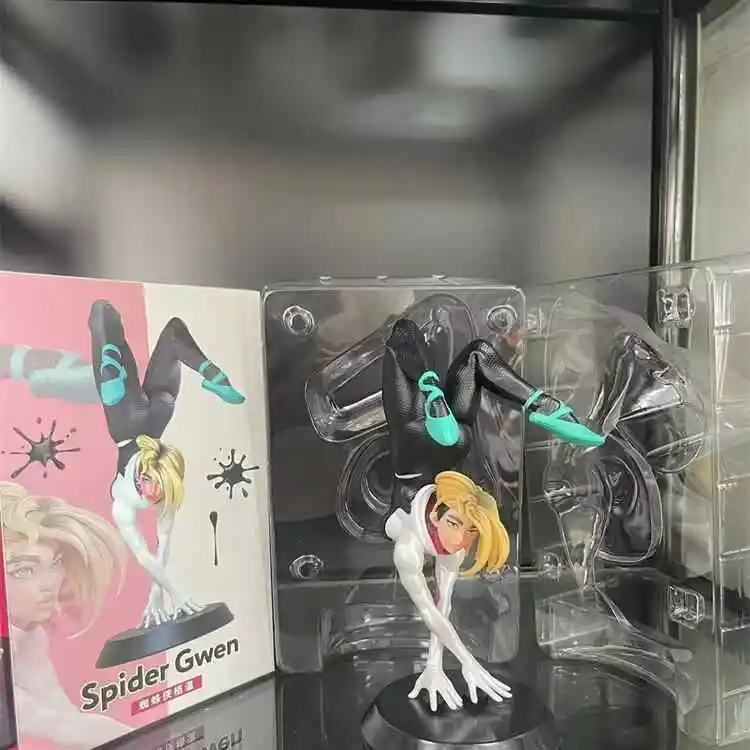 18cm Spidergwen Figurka Spider Girl Anime Figurka Film Rola Gwen Figurka akcji Pvc Model Kolekcjonerska Lalka Biurko Decora Zabawki Prezent