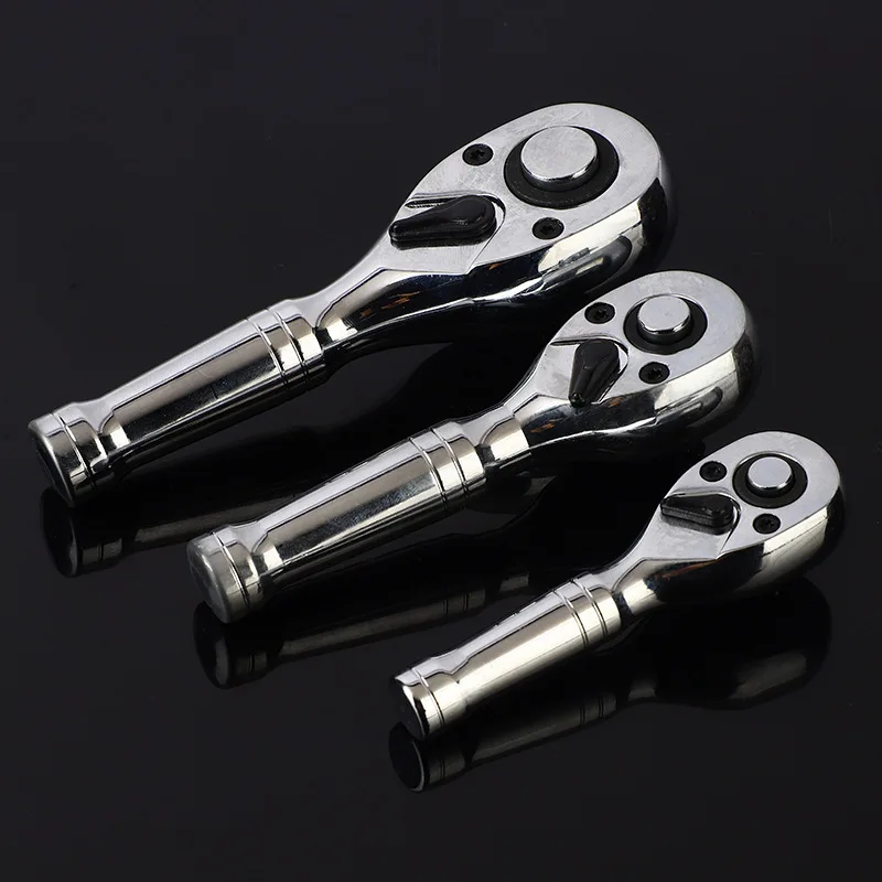 Fast Ratchet Wrench 72 Tooth Short Handle Car Repair Tool Wrench Head Big Fly Small Fly Automatic Two-way Socket Head