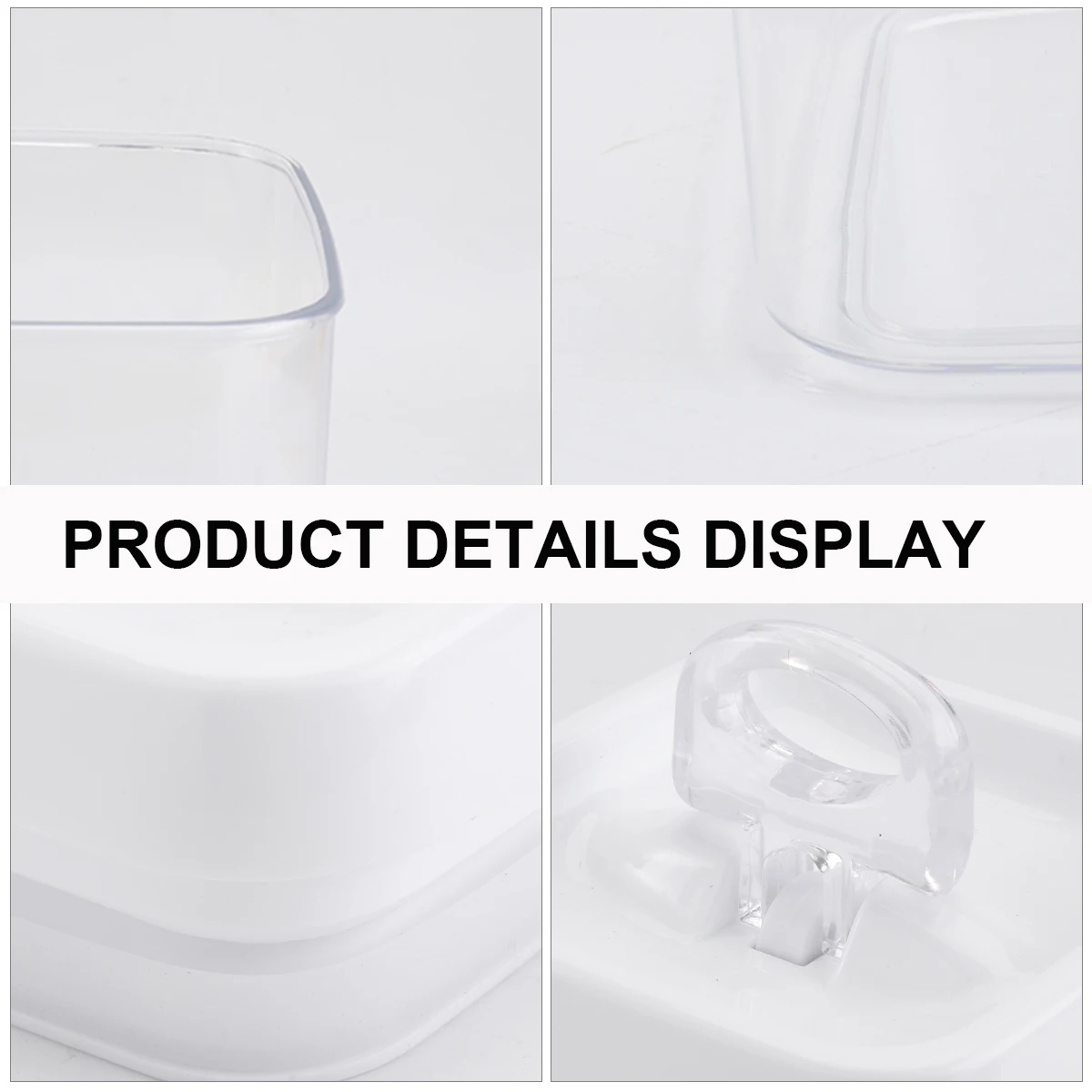 

Food Storage Tank Plastic Cereals Container Dispenser Sealed Can Kitchen Organizer Transparent