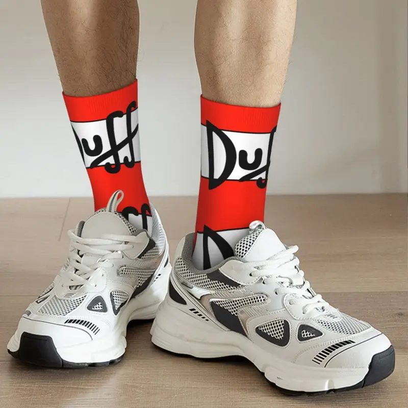 Duff Beer Dress Socks for Men Women Warm Fashion Crew Socks