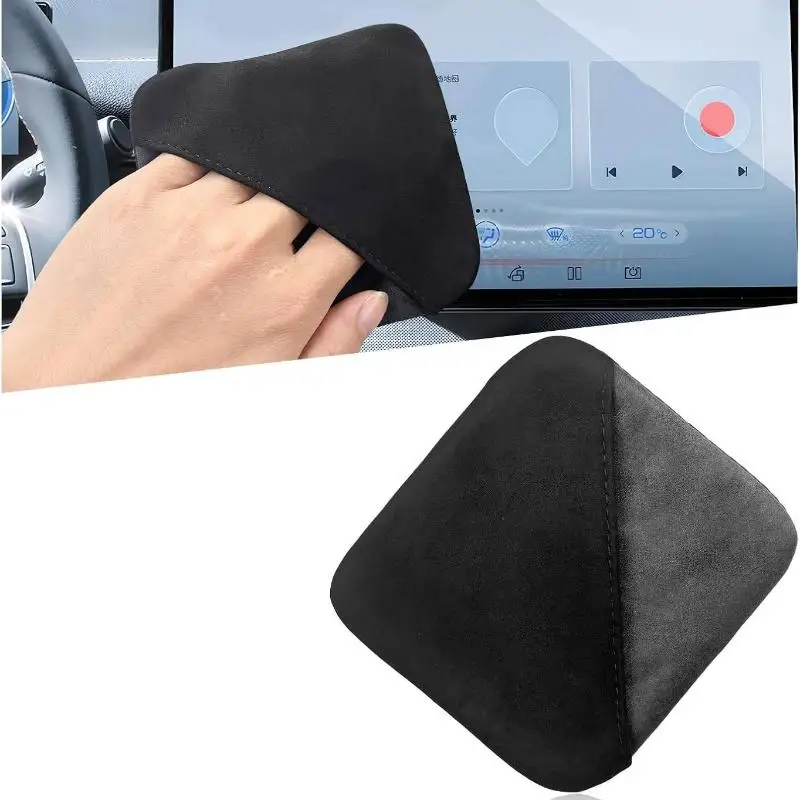 Car Touch Screen Cleaning Cloth Double Sided Premium Microfiber Lint Free Wipe for Car LCD Screen Phone Laptop Smart Watch