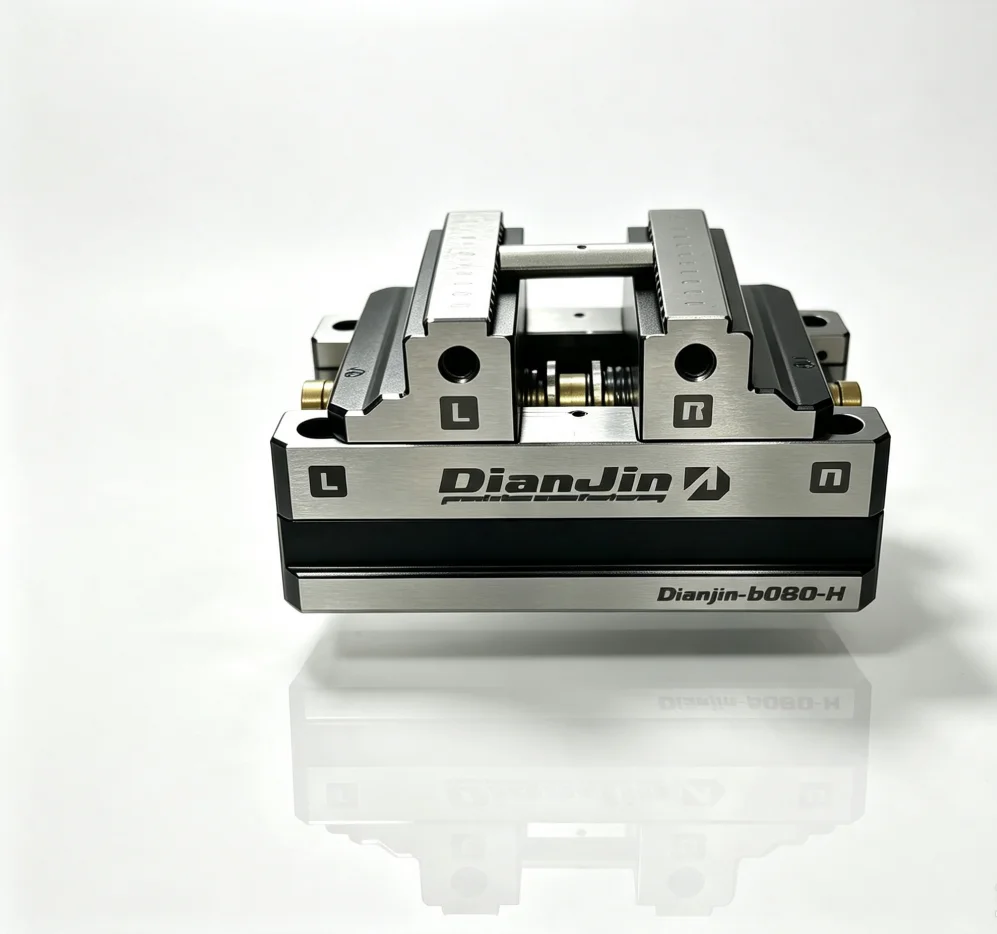 DJ-6080H 4/5 Axis Fixture Self-centering Vise Positive/Negative Quick Clamping