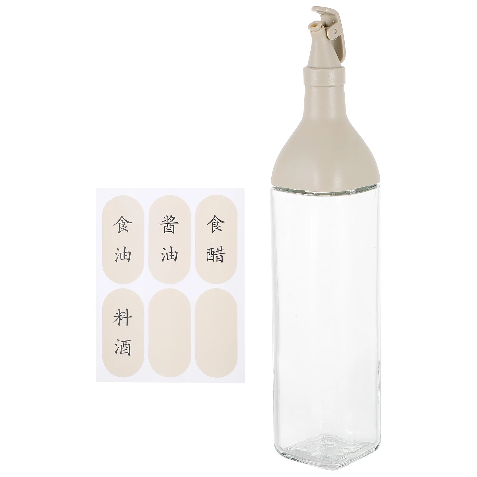 1 قطعة زجاجة زيت أوتوماتيكية 500 مللي موزع توابل زجاجي حاوية زيت منزلية مانعة للتسرب وعاء توابل قابل لإعادة الملء #3