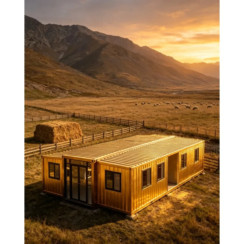 Luxury 20ft 40ft Prefrabricadas Buildings Apartments Portable Prefab Modular Detachable Container Houses With Bathroom villa