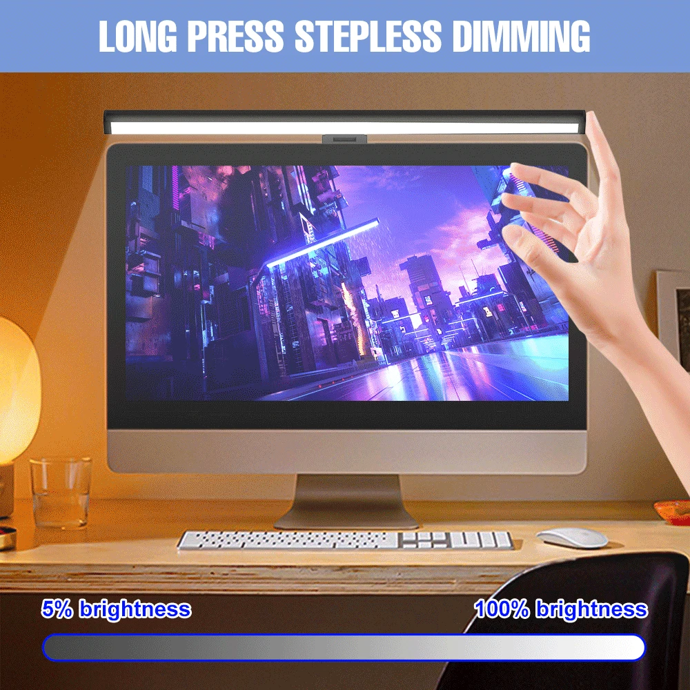 Led Monitor Light Bar Screen Hanging Light Computer Desk Lamps USB Reading Lights Monitor For PC Gaming Lighting Office Study