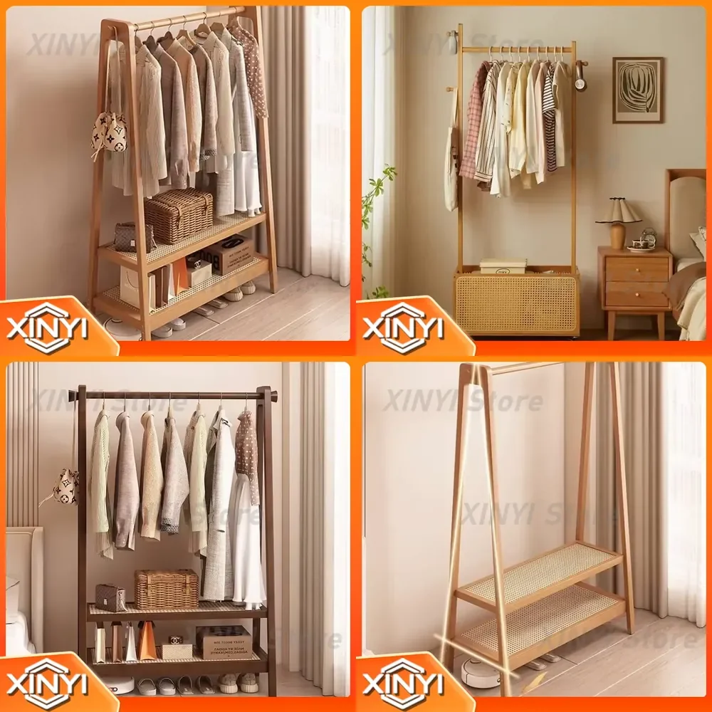 Low Profile Hanging Clothes Rack for Boutique Display Modern Bedroom Clothing Organizer Wood Nordic Colgadores De Ropa Room