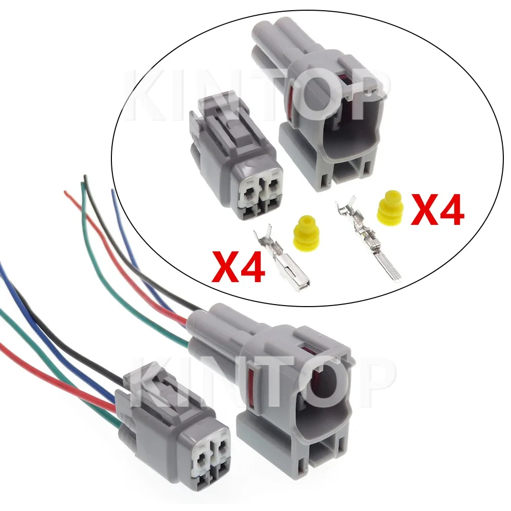 

1 Set 4 Pins 6189-0381 AC Assembly Automobile Parts Car Wire Cable Plug Auto Waterproof Socket with Cables