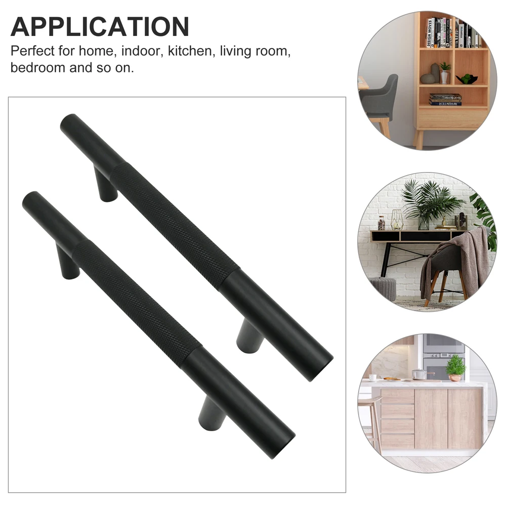 

2 Pcs Wardrobe Handle Cupboard Handles Cabinet Door Dresser Hardware Pulls Aluminum Alloy for Wine
