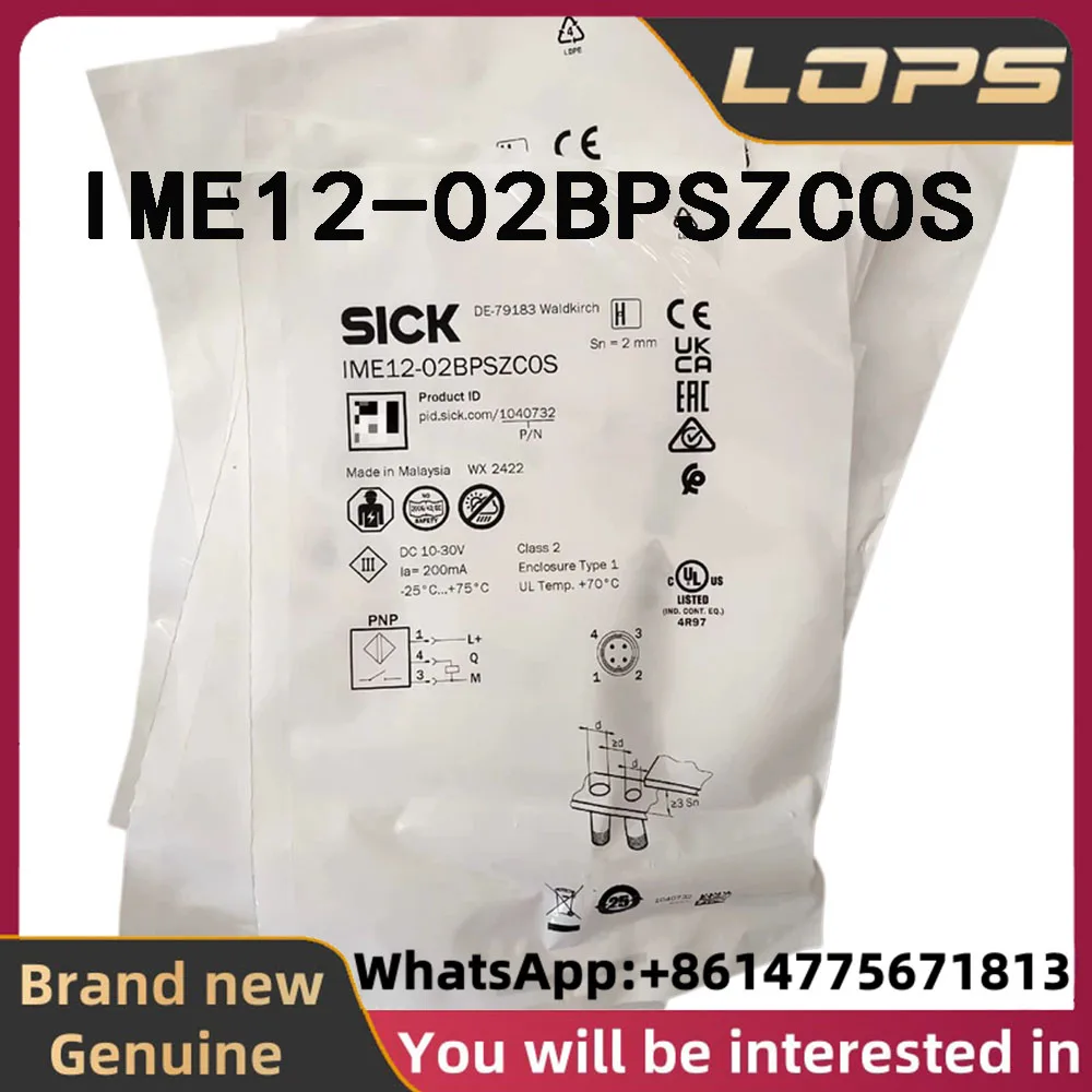 IME12-02BPSZCOS Brand New Original SICK Order number 1040732 proximity switch sensor