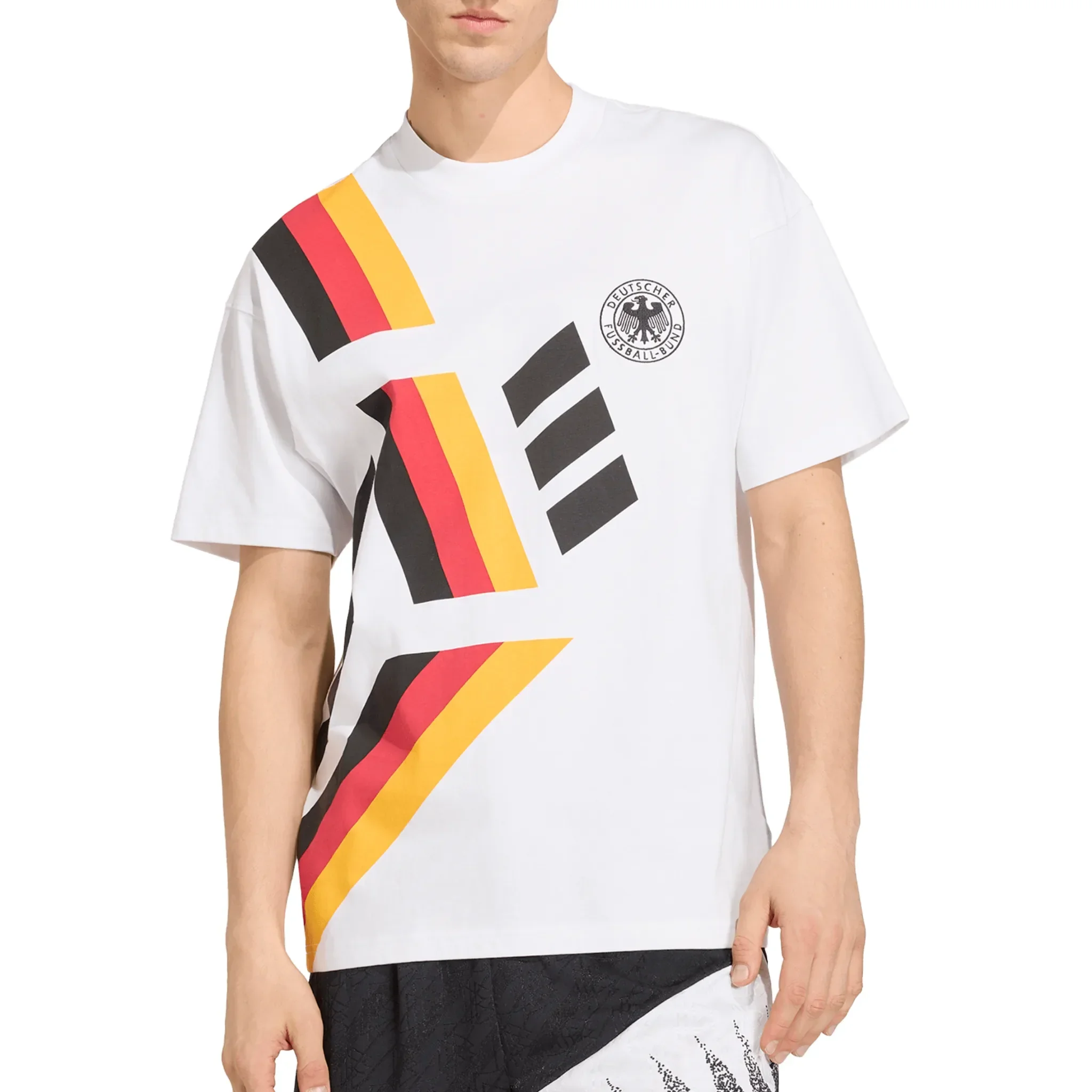 2026 Neues Deutschland-Wegtrikot für Wettbewerbe, 3D-T-Shirt, Herren, schnelltrocknend und atmungsaktiv, Fußball-Fan-Familien-Tops – Detail 3