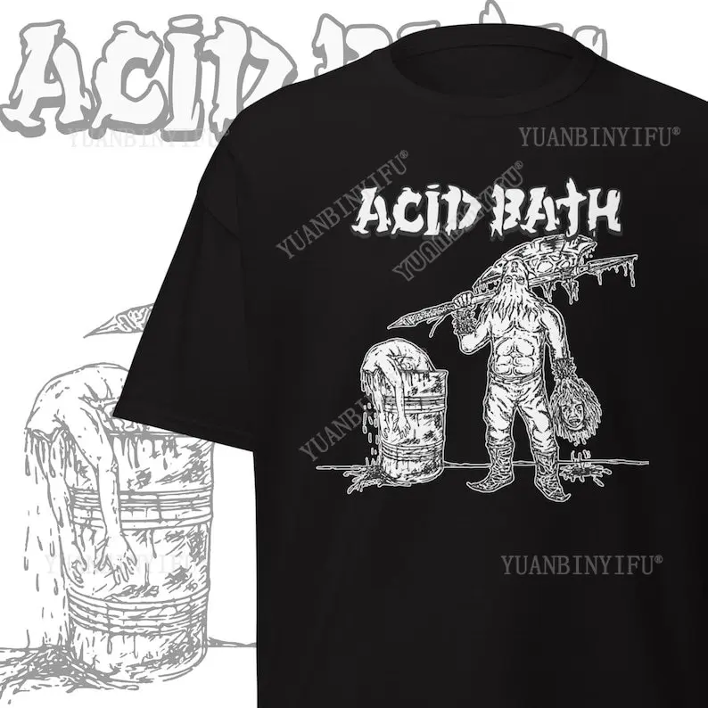 

Acid Bath T-Shirt Sludge Metal Merch Stoner Rock Clothing Fashion - Gothic Death Melodic Thrash Metal Band Short Sleeve Shirt