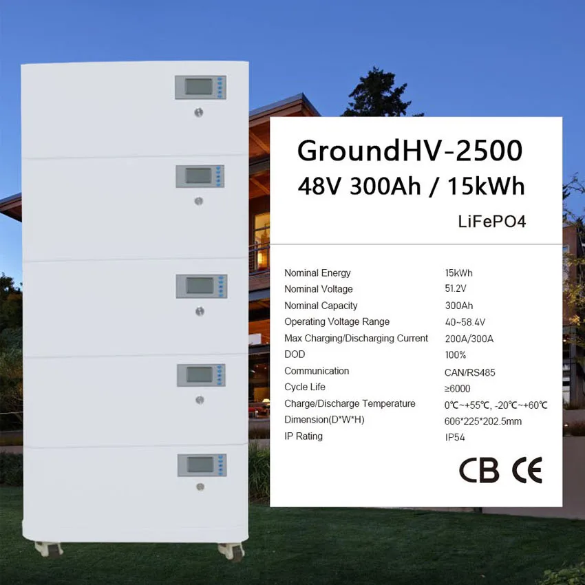 Stackable LiFePO4 energy storage Battery 48v 300ah 15KWh 30kWh 45kWh customize 100ah 200ah display racks stack'd lithium battery