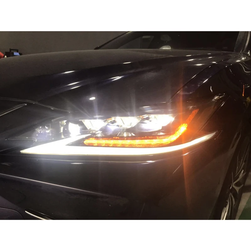 

2018--2019 ABS Headlight LED Headlight for Lexus ES Three Eyes Head Lamp Head Light