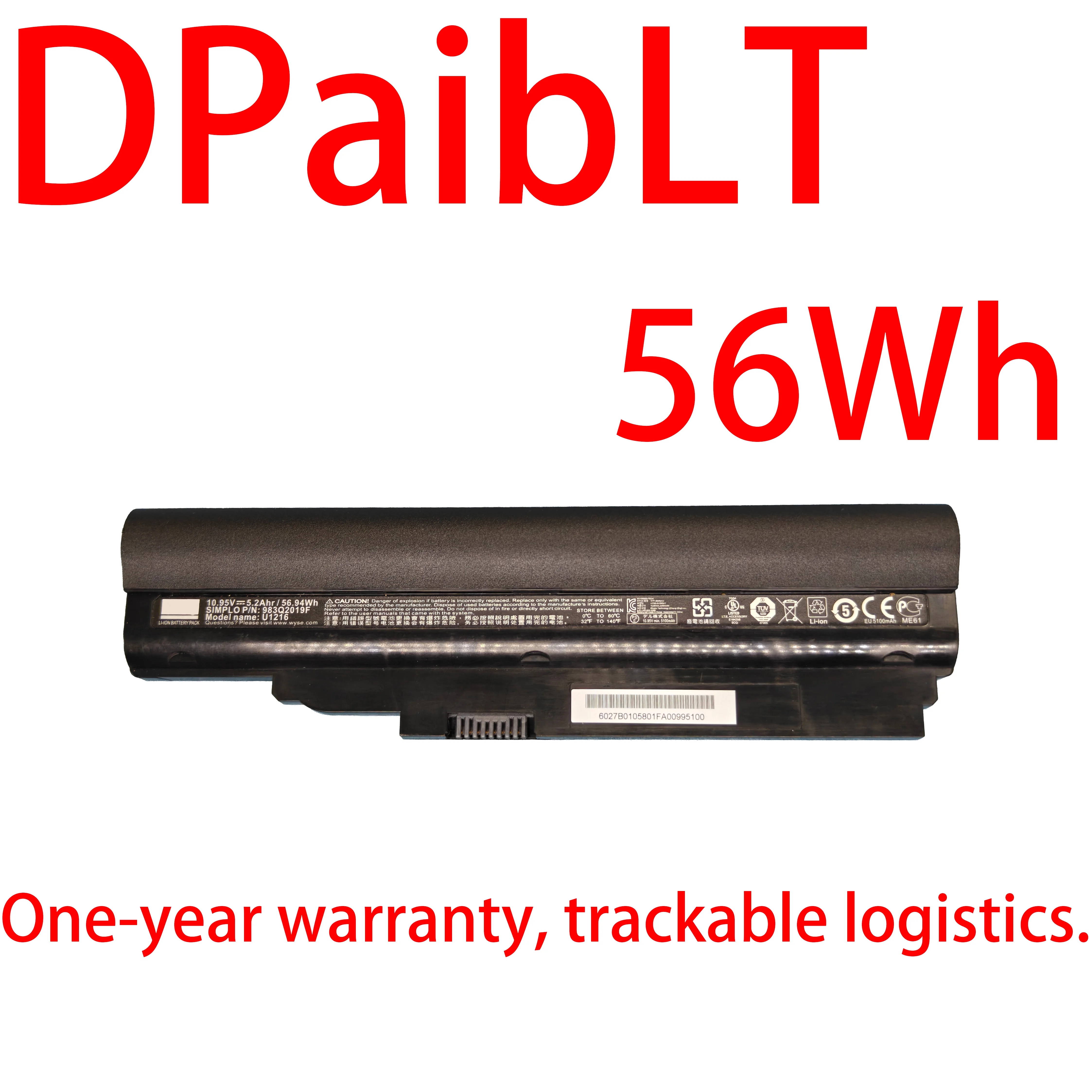 

DPaibLT NEW 10.95V 5200mAh 56.94Wh U12U16 983Q2019F LAPTOP BATTERY For BENQ JoyBook Lite U121 U122 U121 Eco U122 Eco U122R