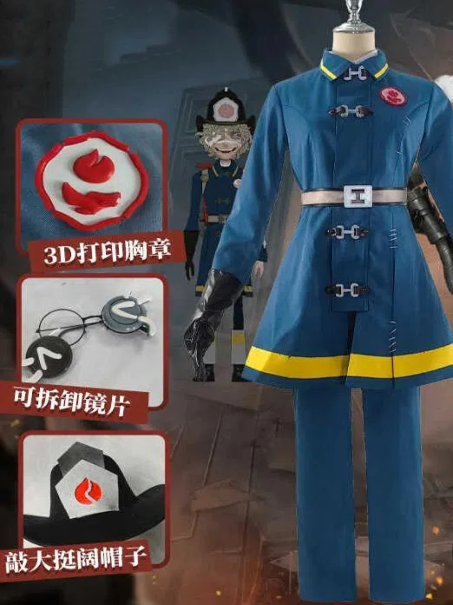 Identity V Florian Brand Fire Investigator Cosplay Costume Cos Game Anime Party Uniform Hallowen Play Role Clothes Clothing