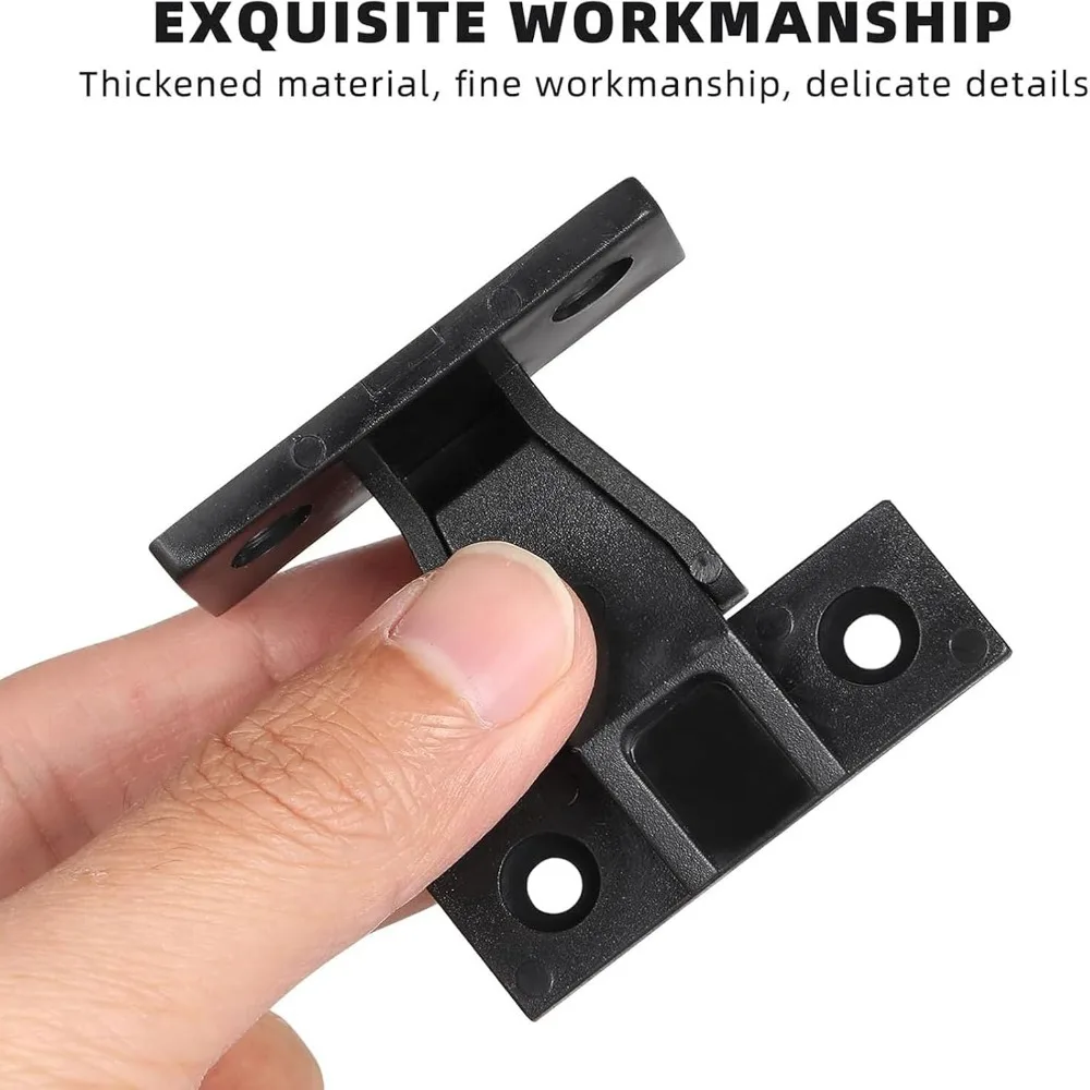 6 set Durable ABS Furniture Joint Bracket Black Quick Fitting Furniture Connector Panel Connection Bracket Wardrobe