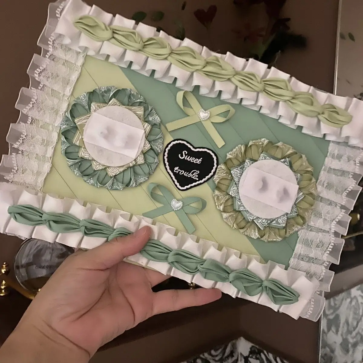 Ita Bag Insert Board Luxury Goods Display Lace Ribbon Handmade Badge Display Insert Board Decoration Merch