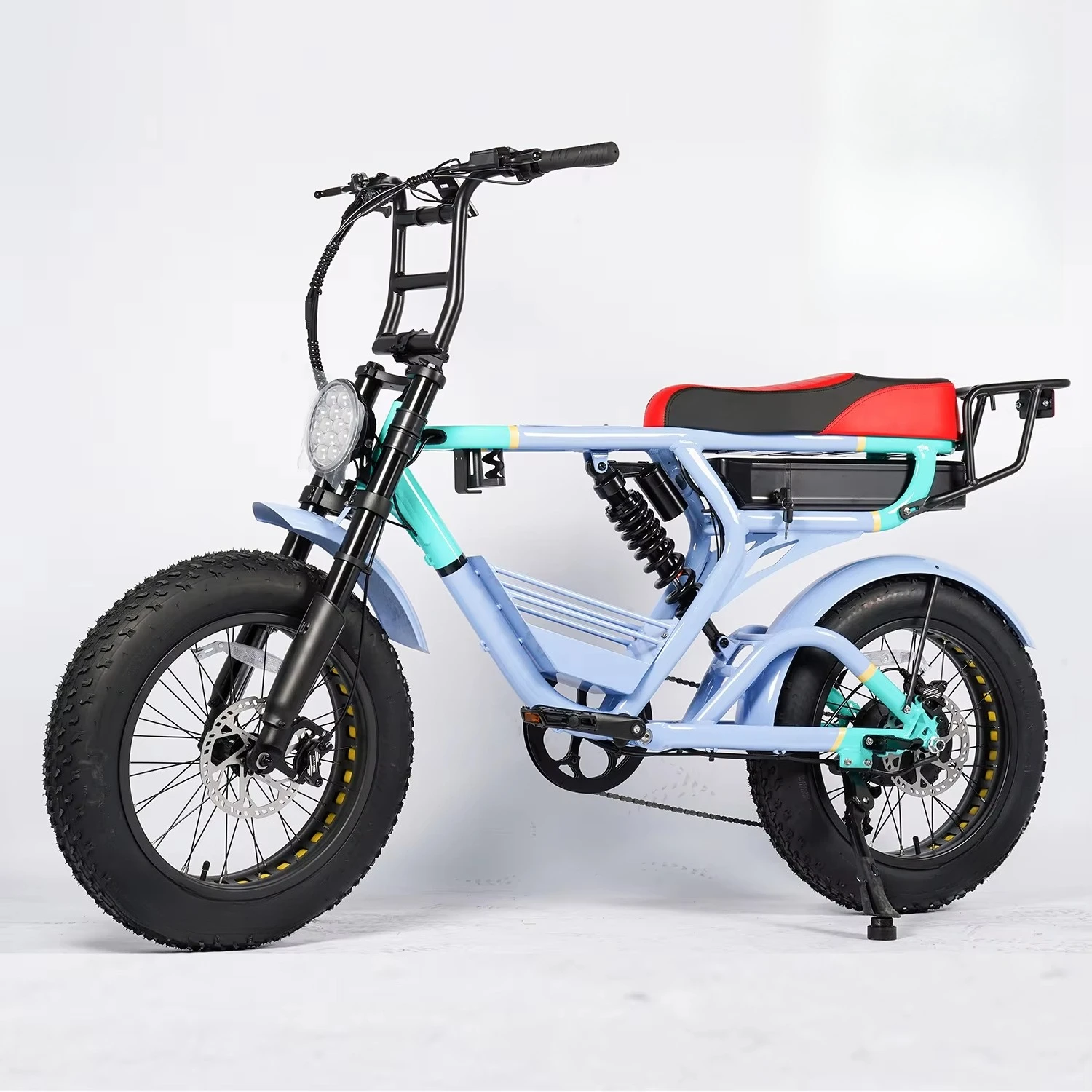 

SXLL Hot Sale New Design European Union US Warehouse Electric Bike 1000W 20-inch Electric Fat Tire Bike Ideal for Urban and Off-