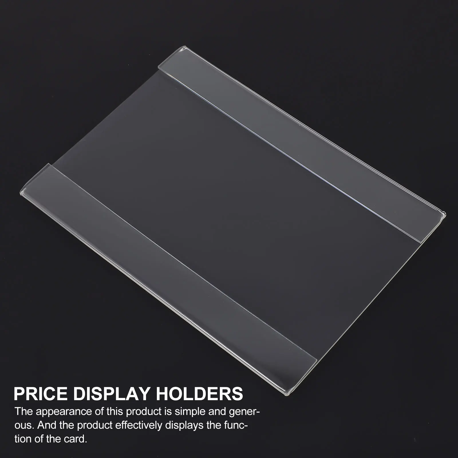 

5 Pcs Acrylic Price Tags Clear Retail Display Holders Shelf Sign Storage Label Supermarkets Shops Tables Shelves Information