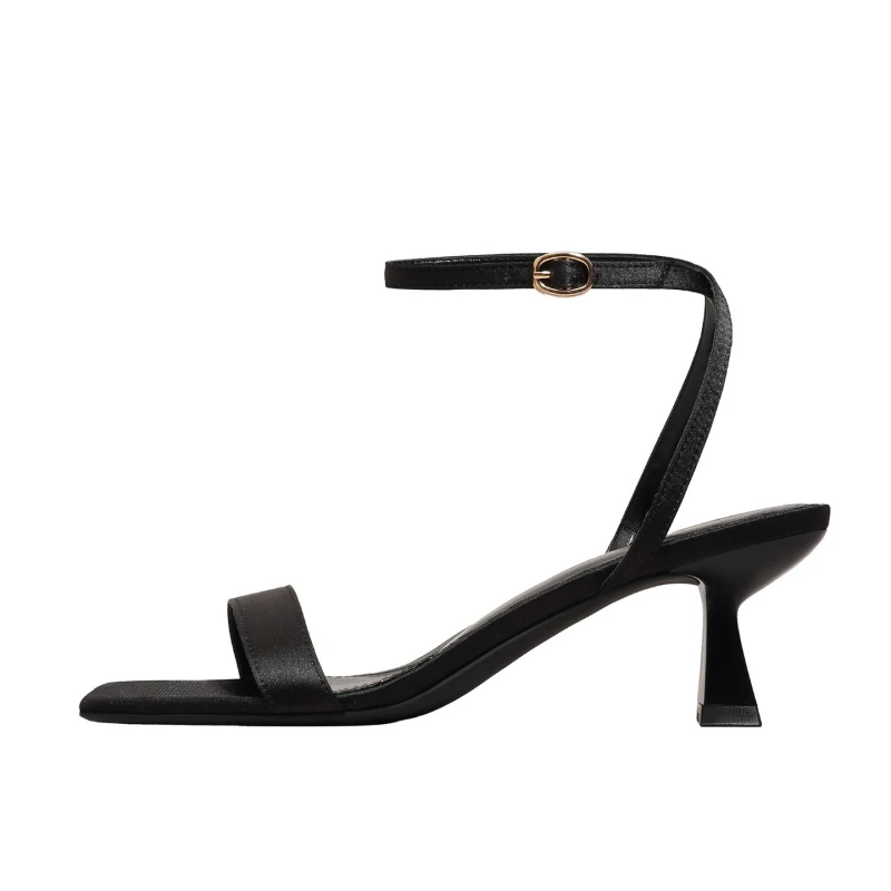 Quadratische offene Damen-High-Heel-Sandalen – Sommer 2026 Neuer Stil, hochwertige, modische Freizeit- und Party-Sandalen mit Schnalle für Damen – Detail 3
