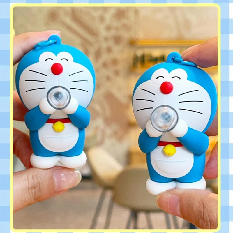 

2024 New Model Kawaii Anime Doraemon Bubble Series Keychain Exquisite Student Schoolbag Pendant for Girls Cute Cartoon Toys ﻿