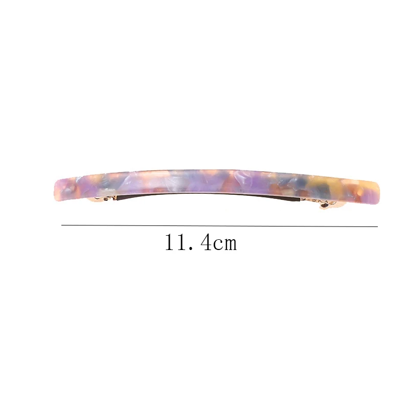 Korean Fashion Simple Leopard Acetate Geometric Spring Hairpins Hair Clip for Women Hairgrips Barrettes Girls Hair Accessories