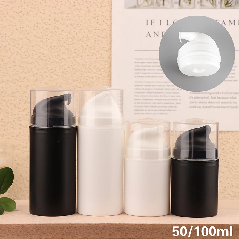 【XHB】50/100 مللي زجاجة كريم مفرغة الصحافة غسول زجاجة كريم الفرعية زجاجة محلول بلاستيكية بدون القش حاوية مستحضرات التجميل #2