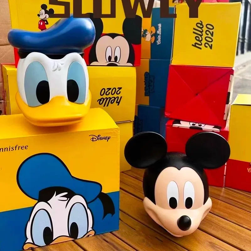 Disney Mickey Maus Donald Duck Action Figur Modell Sparschwein Anime Kind Spielzeug Cartoon Puppe Saving Pot Ändern Dekoration Geschenk