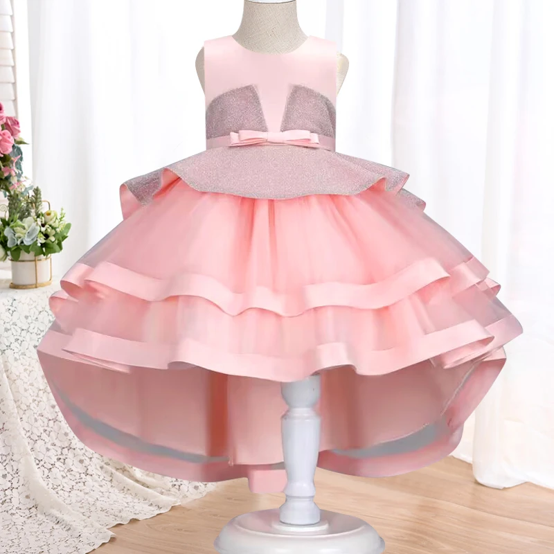 

Children's Dress New Summer Girls Princess Dress Party Birthday Party Trailer Dress Girls Piano Performance Dress