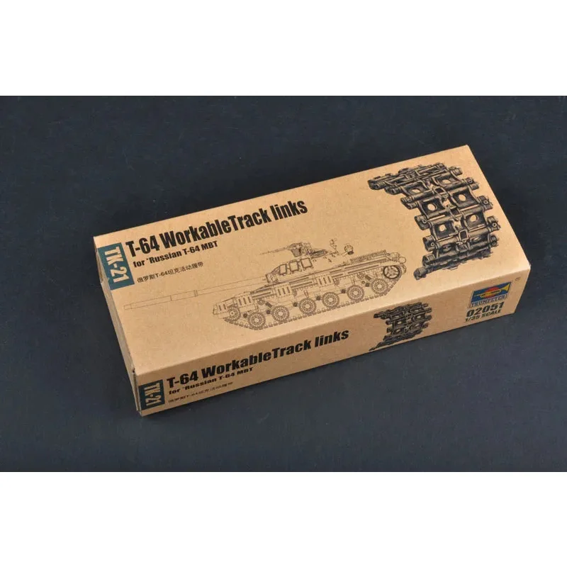 Trumpeter 02051 1/35 in stock T-64 WorkableTrack links- Assembly plastics Scale model kit
