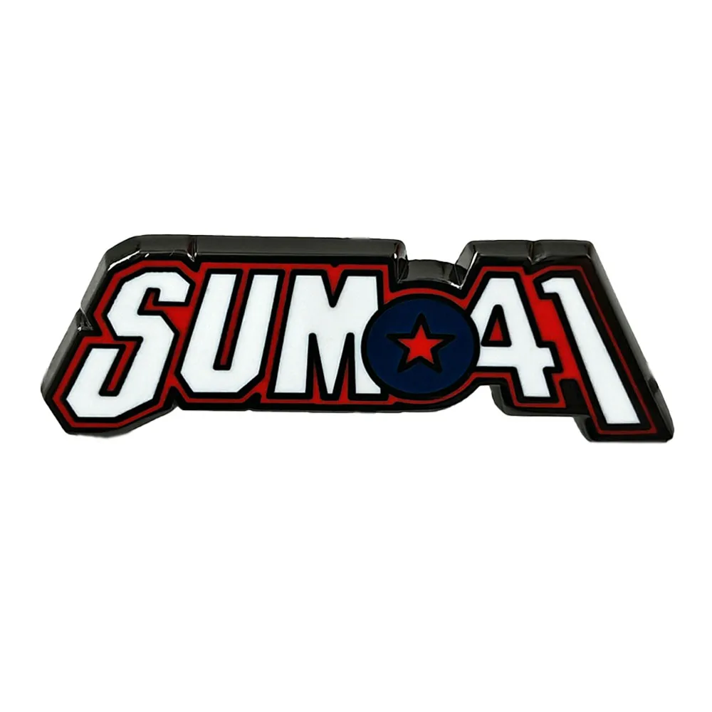 Sum 41 Band-Logo-Brosche, Punk-Rock-Abzeichen, kanadische klassische Musik-Accessoire, Emaille-Anstecker, Band-Fan-Kollektion, Taschen-Dekoration, Geschenk – Detail 1