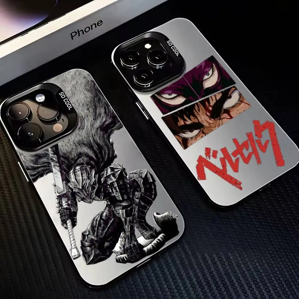 

JAPAN B-Berserk G-Guts ANIME Phone Case For iPhone 16,15,14,13,12,11,Mini,Pro,MAX Black Matte Shockproof Cover