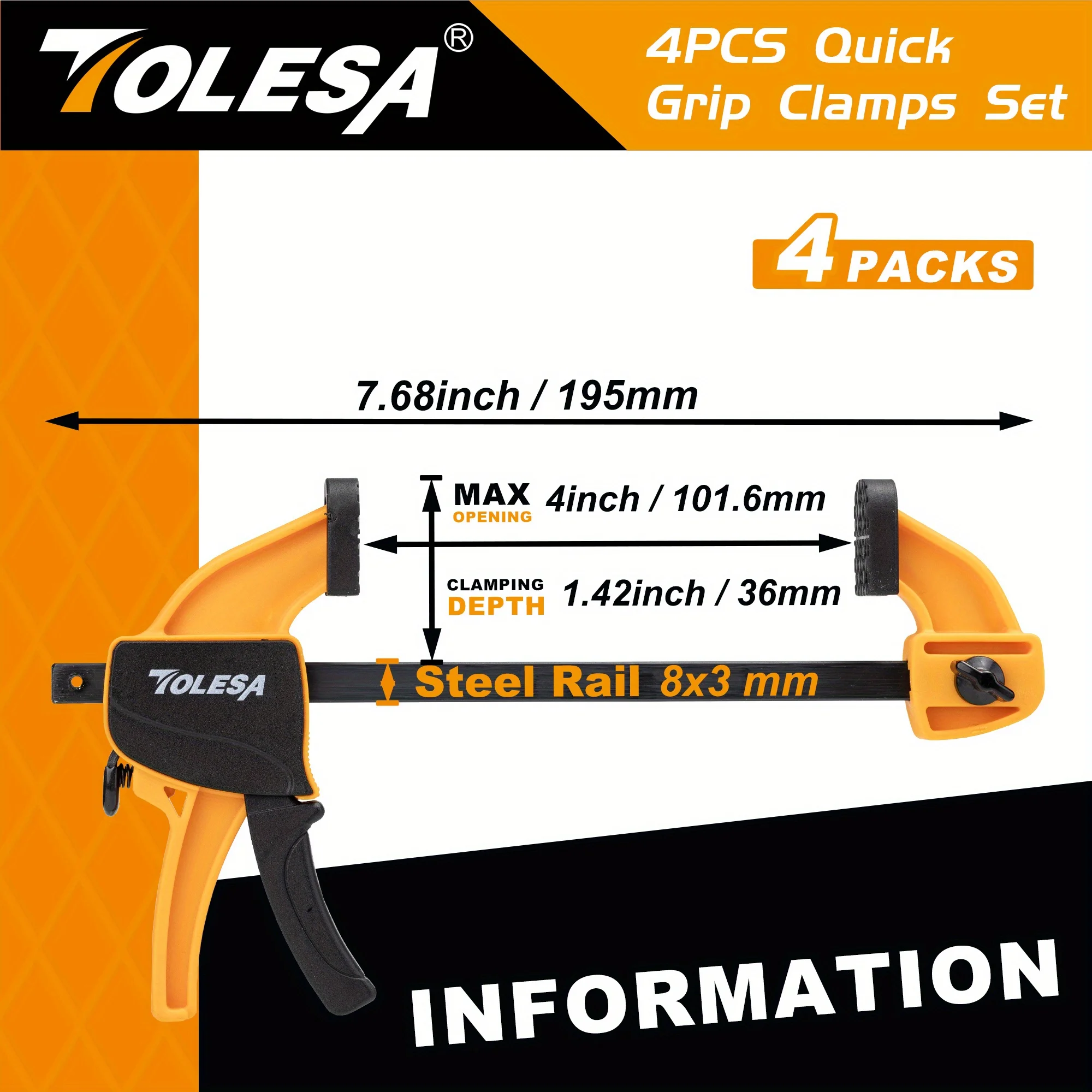 TOLESA 2/4PCS 4