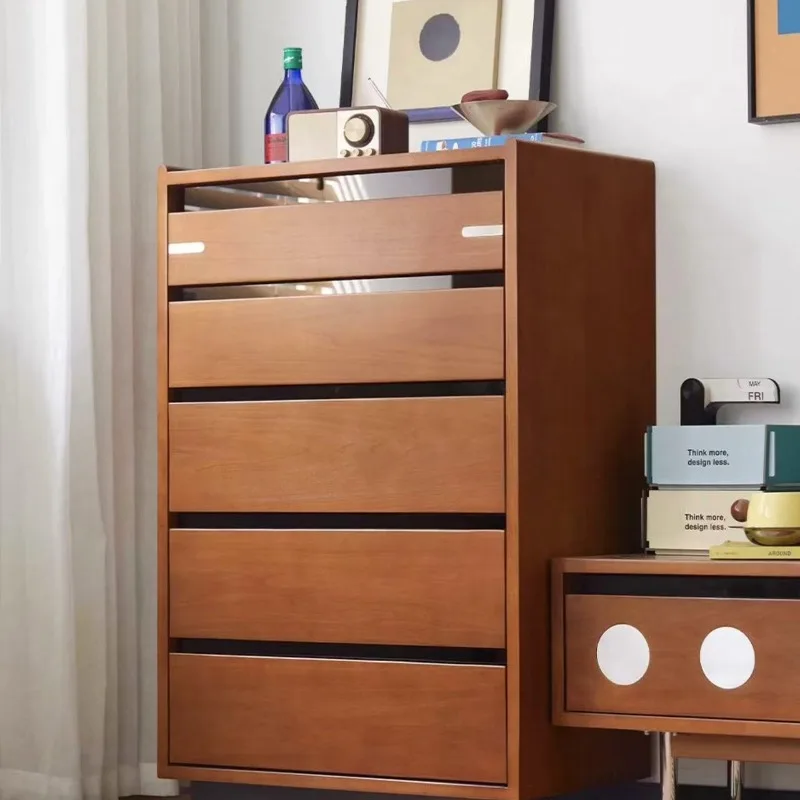 

of drawers retro living room storage side cabinet small apartment against the wall bedroom floor-to-ceiling antique locker