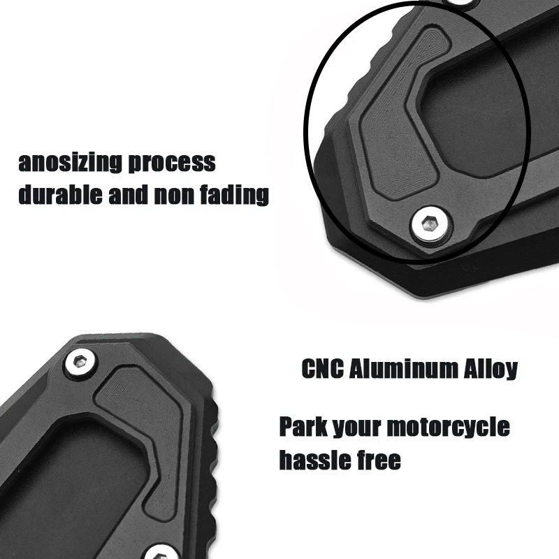 For BMW F800GS F900GSADV F900GS ADVENTURE 2024 2025 Motorcycles Kickstand Extension Foot Side Stand Enlarger Plate Pad