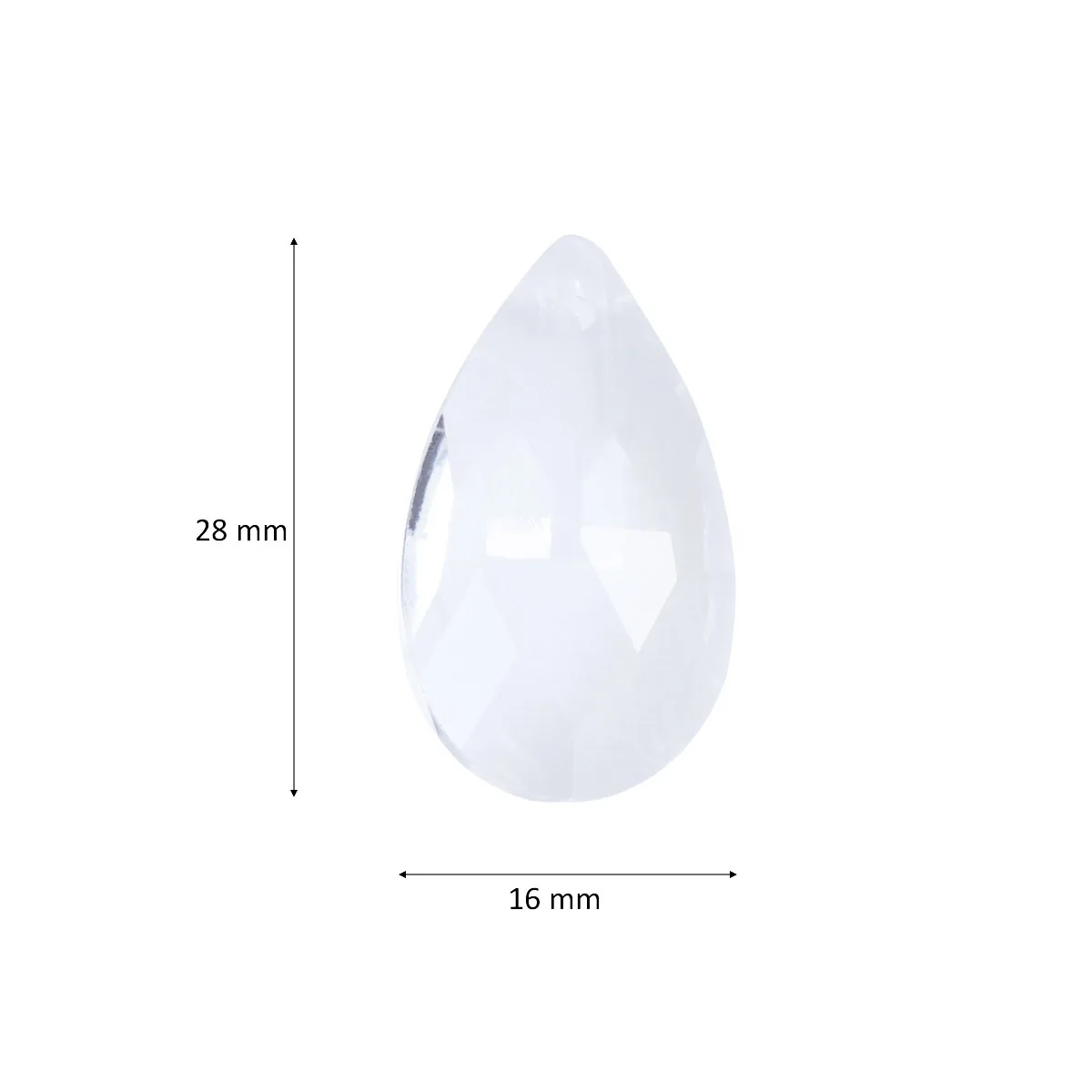 

12Pcs Glass Chandelier Crystal Prisms Pendants 28mm Clear Reflective Hanging Crystals Wedding Display Curtain Decoration